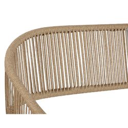 Zestaw foteli ogrodowych z syntetycznego rattanu i aluminium w kolorze białym i naturalnym, 126 x 63 x 67 cm | Strona morska