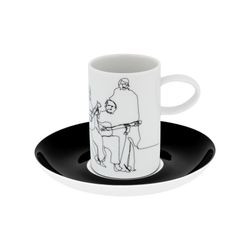 Set da caffè in porcellana bianca e nera | Fado