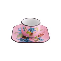 Porcelain coffee set in multicolor, 12.6 x 12.6 x 4.9 cm | Fête vos Jeux