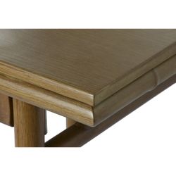 Aluminum and fabric garden dining set in natural and beige, 160 x 90 x 75 cm | Sea Side