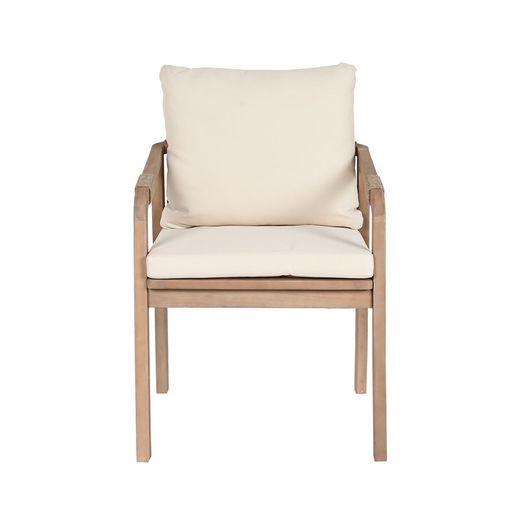 Trädgårdsmatsalsset i naturligt akaciaträ, 170 x 90 x 75 cm | Sea Side