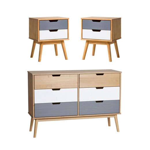 Bedroom set, chest of drawers and 2 small tables | Cusco