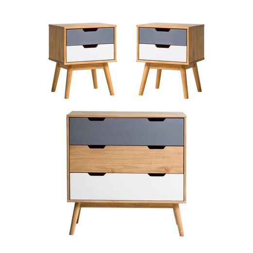 Bedroom set, chest of drawers and 2 small tables | Cusco