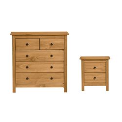 Bedroom set, chest of drawers and small table | bern