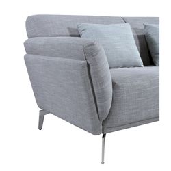 Zestaw dwóch dwu i trzyosobowych sof Pärumm Calabria kamienny szary, 185 x 90 x 80 cm / 230 x 90 x 80 cm