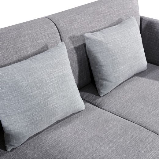 Zestaw dwóch dwu i trzyosobowych sof Pärumm Calabria kamienny szary, 185 x 90 x 80 cm / 230 x 90 x 80 cm