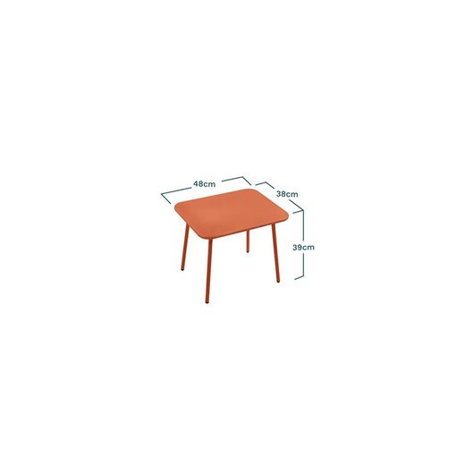 Set Terraza Sakura Acero Rojo