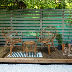 Set da giardino in rattan naturale | Parma