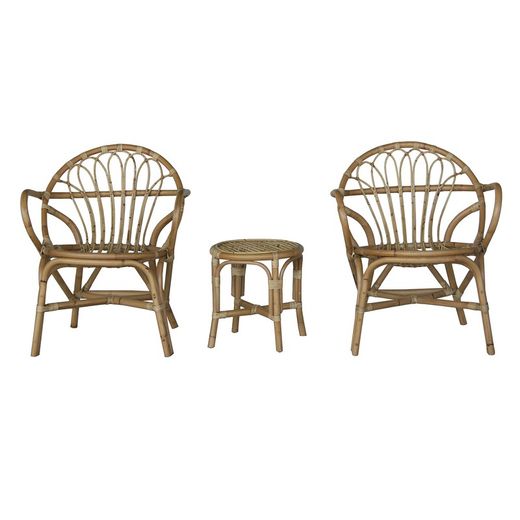 Set da giardino in rattan naturale | Parma