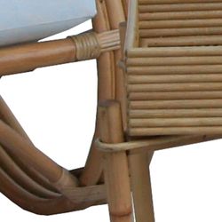 Rattan garden set in natural and white | Parma