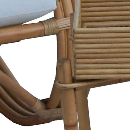 Rattan garden set in natural and white | Parma