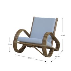 Rattan garden set in natural and white | Parma