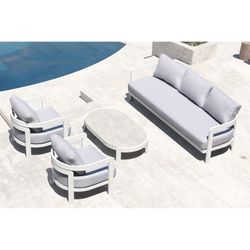 White aluminum garden set | Babylon
