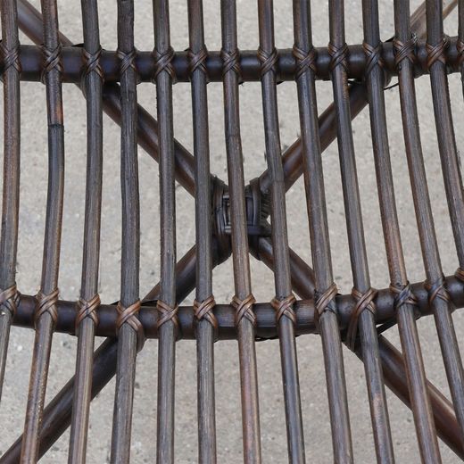 Natural Rattan Garden Set 1 Sofa + 2 Armchairs + 1 Table