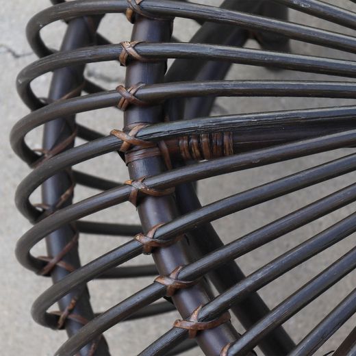 Natural Rattan Garden Set 1 Sofa + 2 Armchairs + 1 Table