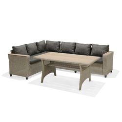 Turin garden pack with corner sofa and armchair