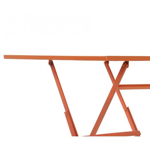 Coral Metal Garden Table and 2 Chairs Set