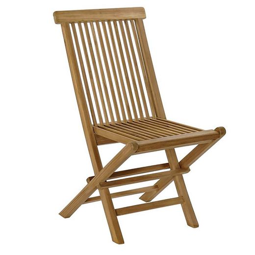 Ensemble table et 2 chaises de jardin en teck