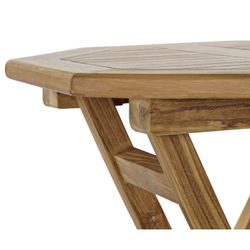 Ensemble table et 2 chaises de jardin en teck