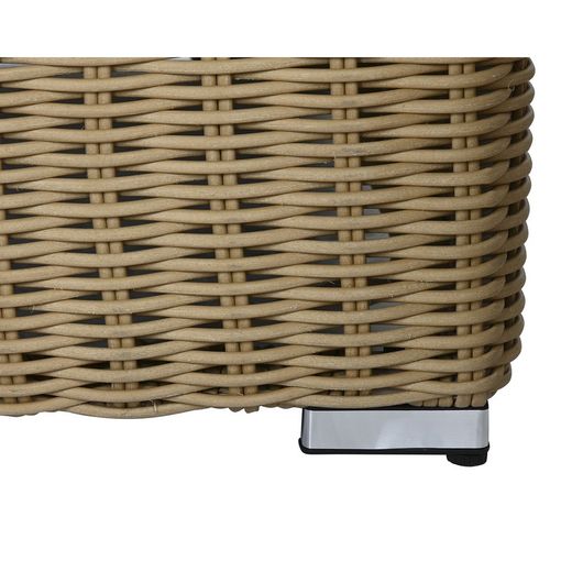 4-piece garden sofa set in beige synthetic rattan, 248 x 85 x 80 cm | Sea Side