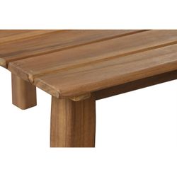 Tuinbankset van acaciahout en stof in naturel en grijs, 120 x 72 x 75 cm | Zeezijde