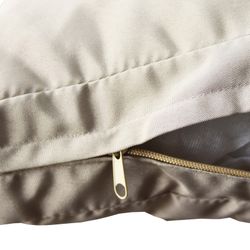 Conjunto Ratán Exterior sintético Sofá esquinero, sillones y mesa comedor Gris/Beige