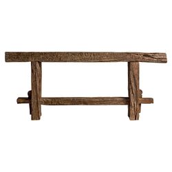 BADAI Red Mango Wood Console, 183x33x75 cm.