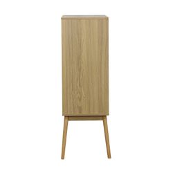 Flessenrekconsole van naturel essenfineer, 80 x 40 x 120 cm | Trend