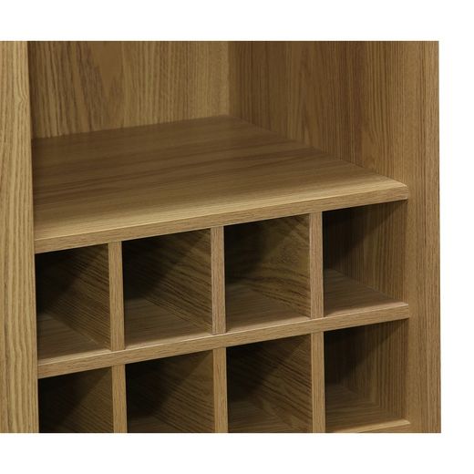 Flessenrekconsole van naturel essenfineer, 80 x 40 x 120 cm | Trend