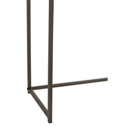 Konsola z 1 szufladą z drewna i naturalnego/czarnego metalu, 120x30x86 cm