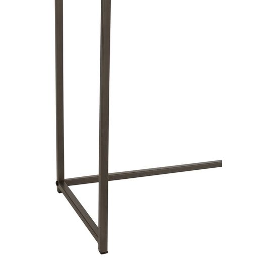 Konsola z 1 szufladą z drewna i naturalnego/czarnego metalu, 120x30x86 cm