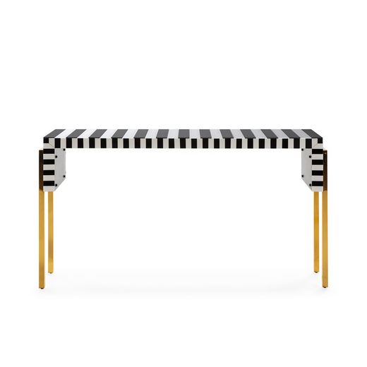 Mehrfarbige Stahlkonsole, 156 x 38 x 85 cm