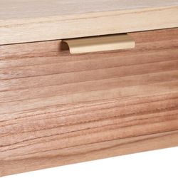 Paulownia wood console in natural, 80 x 40 x 78 cm | Honey