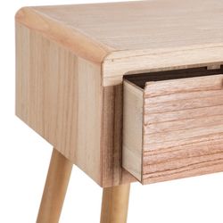 Paulownia wood console in natural, 80 x 40 x 78 cm | Honey