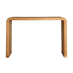 Paulownia wood console table in natural, 120 x 40 x 80 cm | Skagen