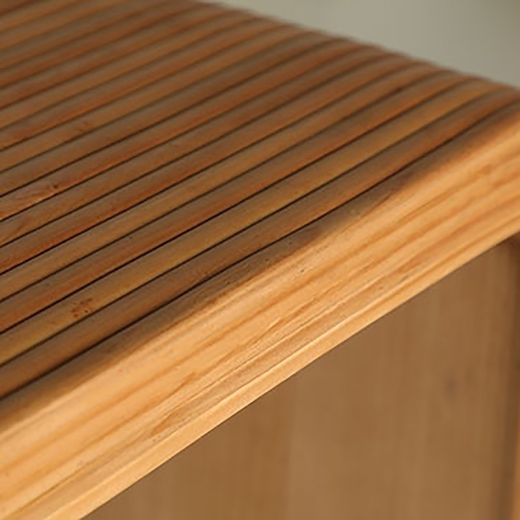 Paulownia wood console table in natural, 120 x 40 x 80 cm | Skagen