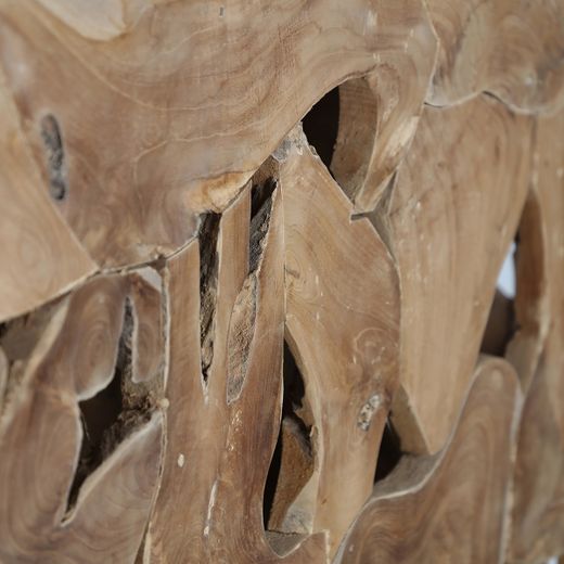 Consola de madera de teca en marrón, 120 x 45 x 80 cm | Urama