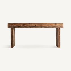 Consola de madera de teca en marrón, 180 x 46 x 80 cm | Nysted