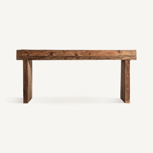 Consola de madera de teca en marrón, 180 x 46 x 80 cm | Nysted