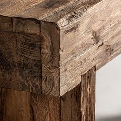 Consola de madera de teca en marrón, 180 x 46 x 80 cm | Nysted