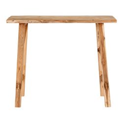 Natural teak wood console, 90 x 30 x 80 cm | Girona