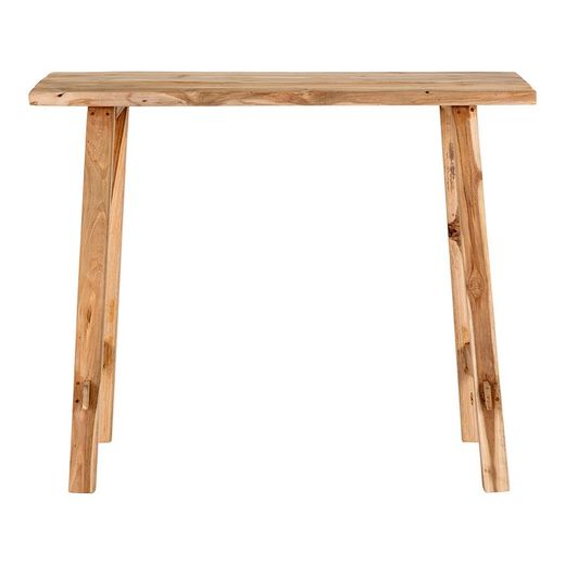 Natural teak wood console, 90 x 30 x 80 cm | Girona