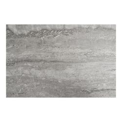 Travertine marble effect wooden console in grey, 110 x 26 x 80 cm | Vita