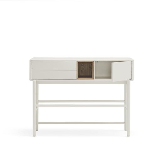 Cream wooden console table, 120 x 35 x 90 cm | Corvo