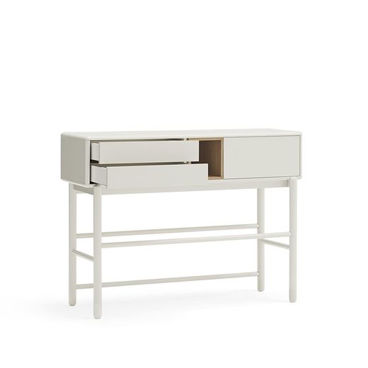 Cream wooden console table, 120 x 35 x 90 cm | Corvo