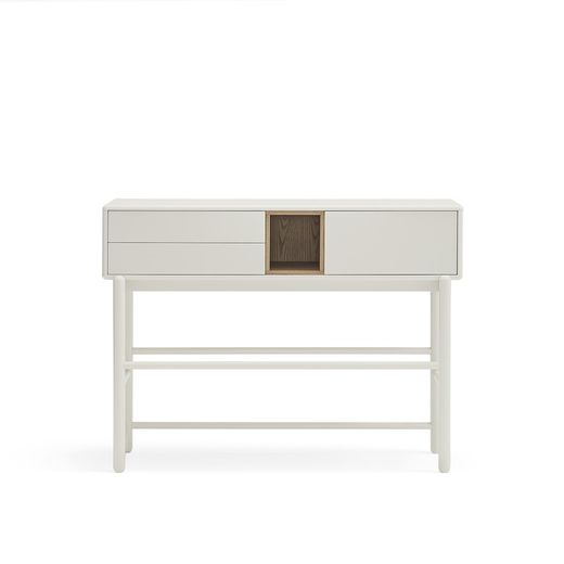 Cream wooden console table, 120 x 35 x 90 cm | Corvo