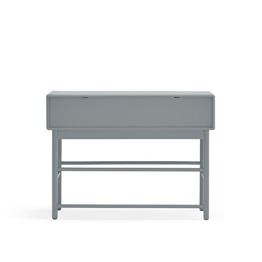 Pearl grey wooden console table, 120 x 35 x 90 cm | Corvo
