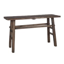 Console en bois marron, 140x50x85 cm