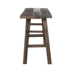 Console en bois marron, 140x50x85 cm