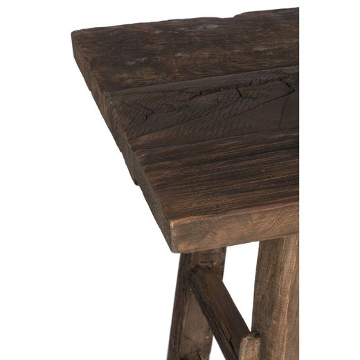Console en bois marron, 140x50x85 cm